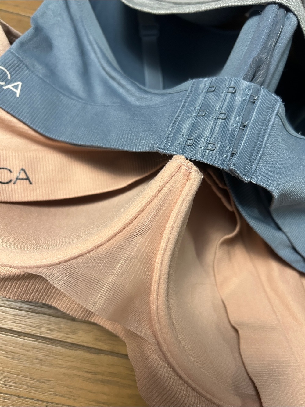 Nautica 3-Pack T-shirt Bras in Blush, Grey and Slate Blue - Picture 5 of 8